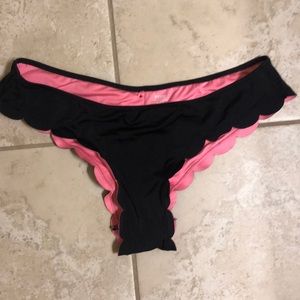 PINK Scalloped Cheeky Bikini Bottoms